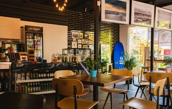 pexels-photo-1307698-1307698 Stylish café interior with modern decor and natural lighting, located in Sochi, Russia.